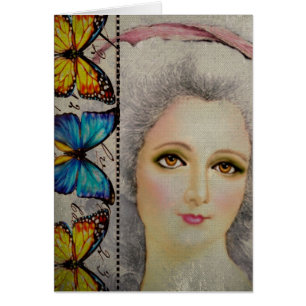 Cartão Beleza e as borboletas