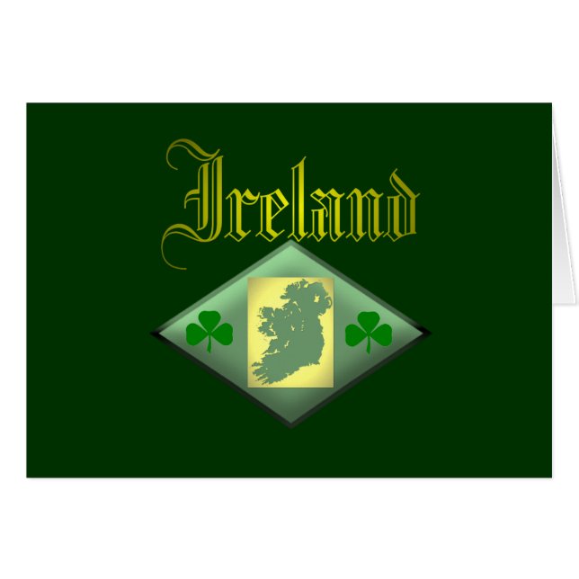 Cartão Beleza irlandesa (Frente Horizontal)