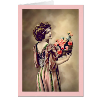 Cartão Beleza IX do vintage