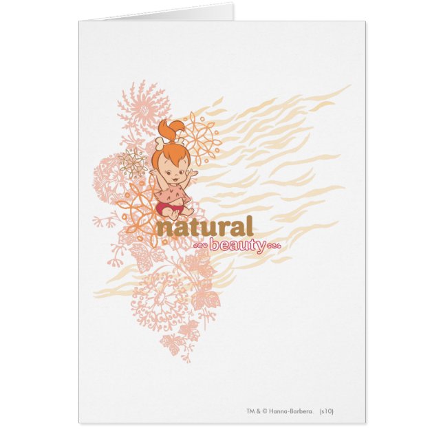 Cartão Beleza natural PEBBLES™ (Frente)