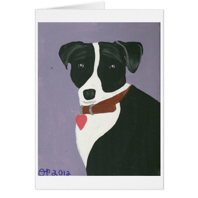 Cartão Beleza preto e branco (Frente)