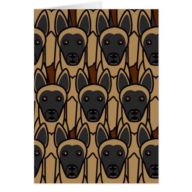 Cartão Belga Malinois (Frente)