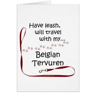 Cartão Belga Tervuren Viagem Leash