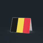 Cartão Belgium (Belgian) Flag<br><div class="desc">Customizable World Flag Products - Please feel free to add your own text.</div>