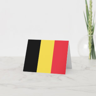 Cartão Belgium (Belgian) Flag