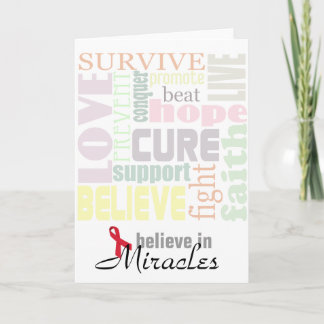 Cartão Believe in Miracles Inspiration Card