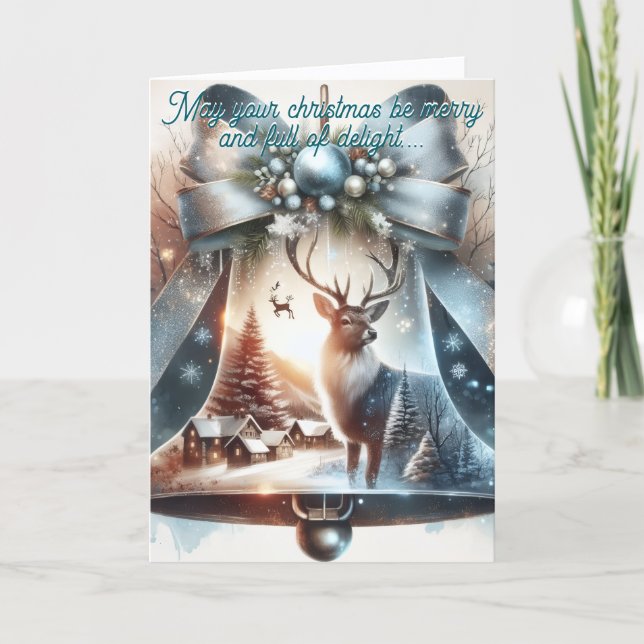 Cartão bell 2 Folded Greeting Card (Frente)