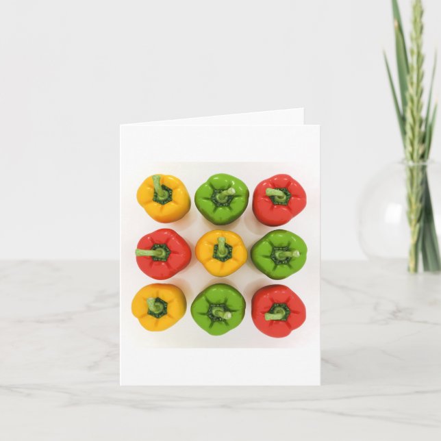 Cartão Bell Peppers Note Cards (Frente)