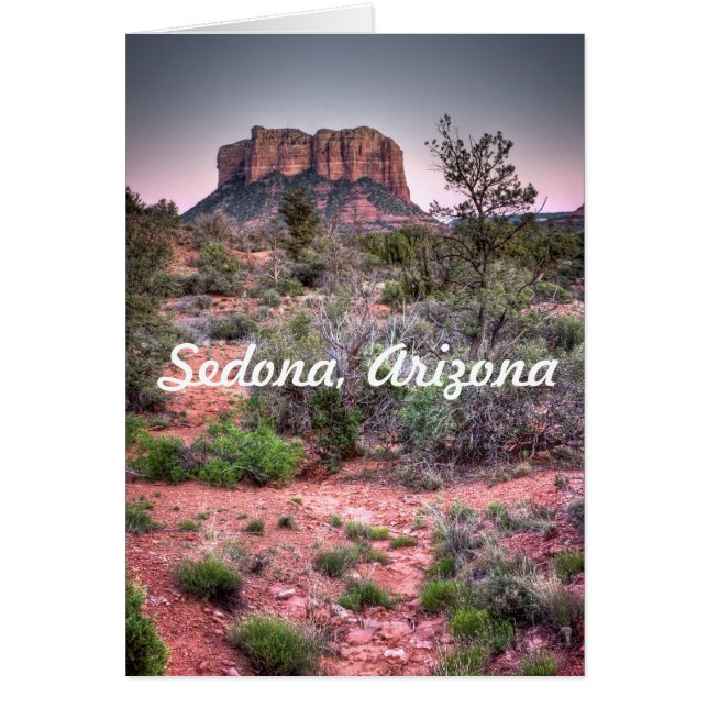 Cartão Bell Rock Sedona, Arizona (Frente)
