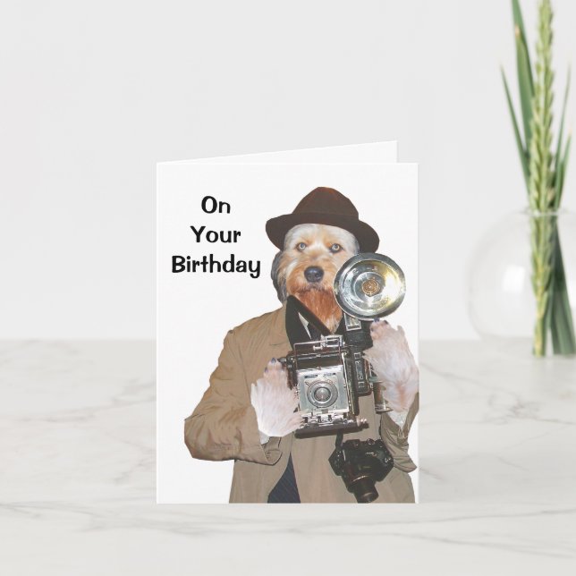 Cartão Bella como a PAWparazzi (Frente)