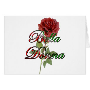 Cartão Bella Donna (senhora bonita)