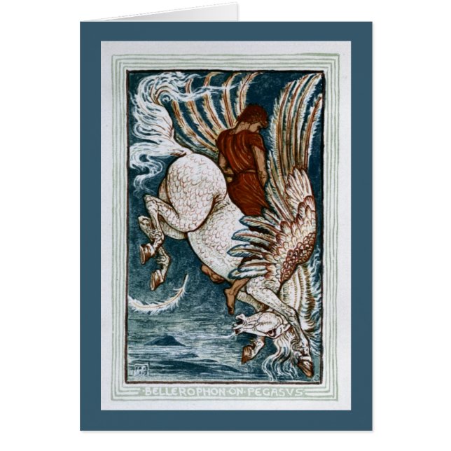 Cartão Bellerophon em Pegasus (Frente)