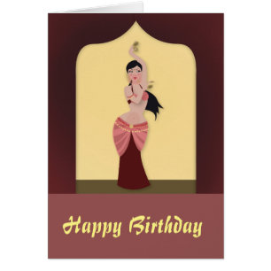 Cartão Belly Dancer no Oriente Médio