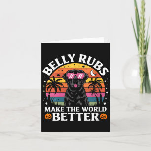 Cartão Belly Rubs Femininos Tornam o Mundo Melhor Black L