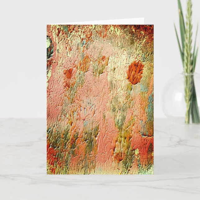 Cartão Belo abstrato para amizade (Frente)