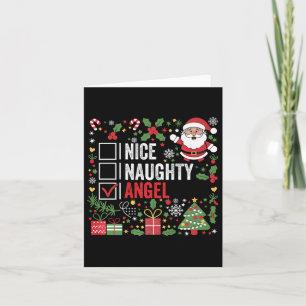 Cartão Belo Anjo Engraçado Natal Papai Noel