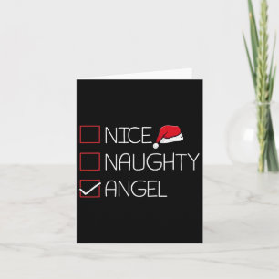 Cartão Belo Anjo Natal Pajama Engraçado Humor X-