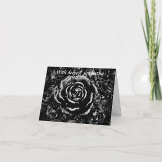 Cartão Belo cemitério preto rosa Gótico de simpatia