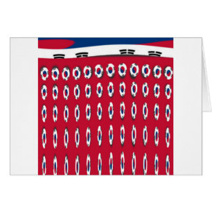 Cartão Belo Design de Bandeira Coreana Minúscula com Base