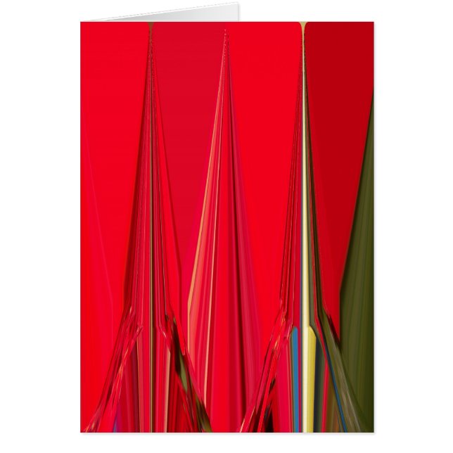 Cartão Belo Design vermelho (Frente)