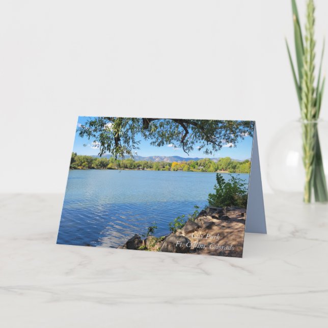 Cartão Belo Dia de Verão, Parque da Cidade Fort Collins C (Frente)