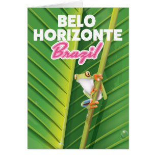 Cartão Belo Horizonte, poster de viagens do Brasil