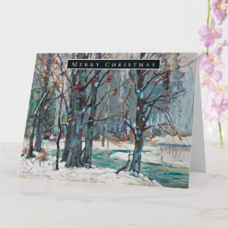 Cartão Belo Inverno em Arte Colorida
