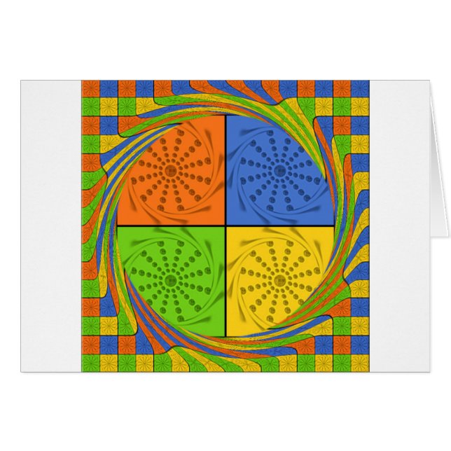 Cartão Belo padrão egípcio: um Design surpreendente (Frente Horizontal)