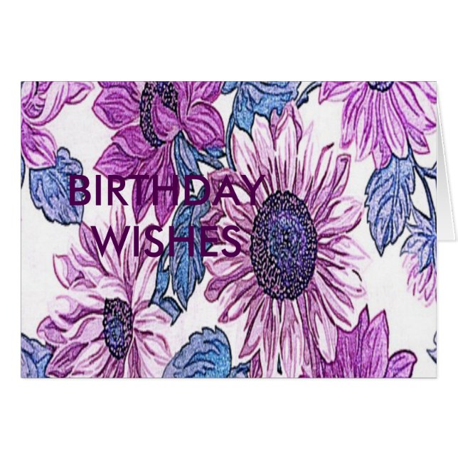 Cartão Belo Padrão Floral (Frente Horizontal)