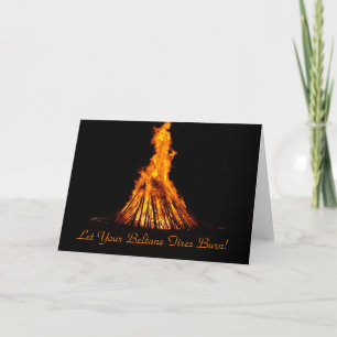 Cartão Beltane Fires Pagan Wiccan Holiday Greeting Card
