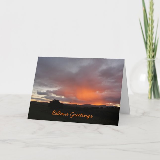 Cartão "Beltane Greetings" (Frente)