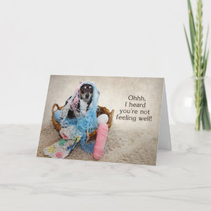 CARTÃO BEM - HUMOR - CACHORRO ENVOLVIDO EM FIOS