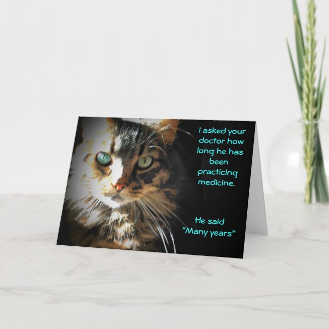 Cartão Bem treinado Doutor (Frente)