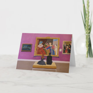 Cartão Bem Vestidos Visitantes do Museu