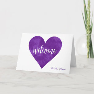 Cartão Bem-Vindo À Equipe