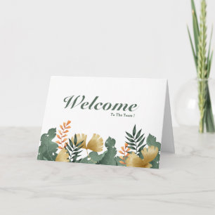 Cartão Bem-Vindo À Equipe
