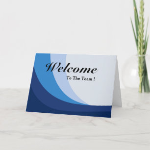 Cartão Bem-Vindo À Equipe