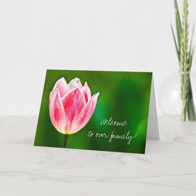 Cartão Bem-vindo à Família (Frente)