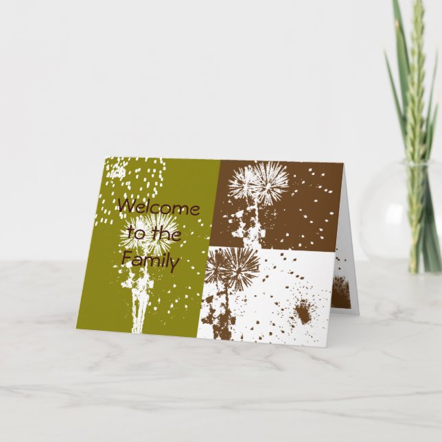 Cartão Bem-vindo à Família (Frente)