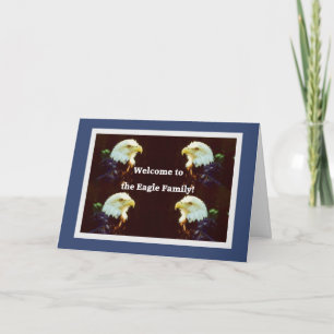 Cartão Bem-vindo à Família Águia