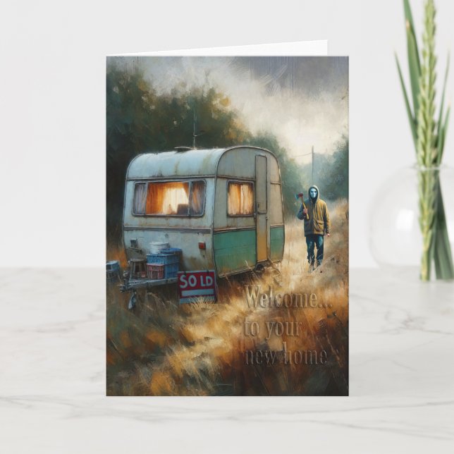 Cartão Bem-vindo à sua nova casa (Frente)