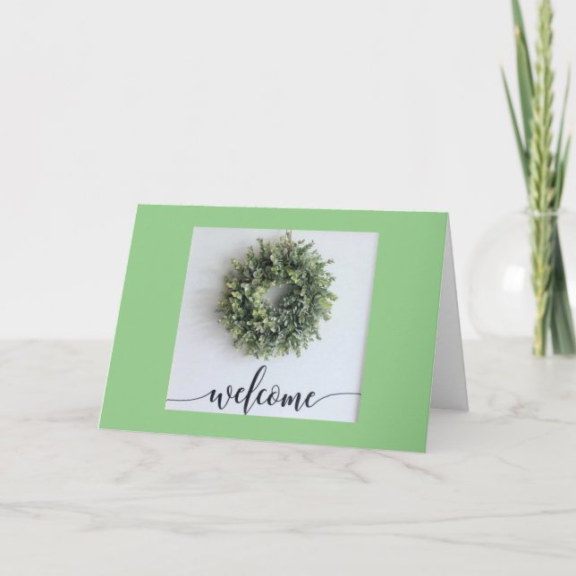 CARTÃO ***BEM-VINDO À VIZINHANÇA*** (Frente)