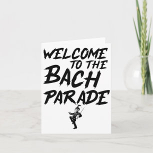 Cartão Bem-Vindo Ao Bach Parade Bride Squad Gothic Bach