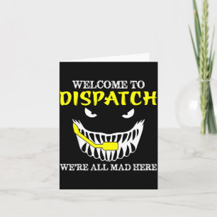 Cartão Bem-vindo ao Dispatch Funny 911 Dispatch Halloween