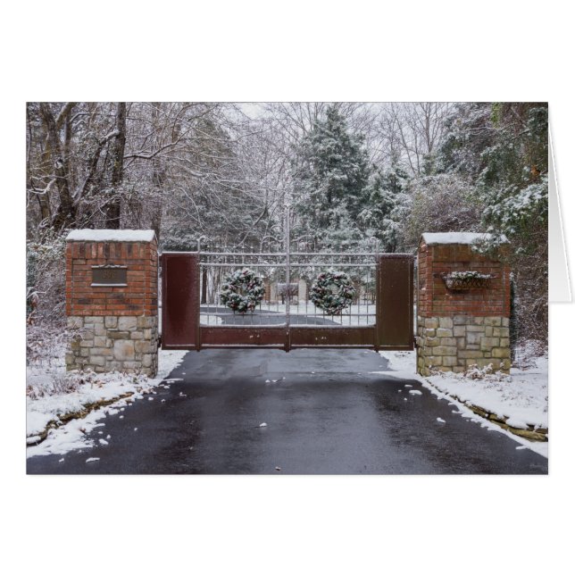 Cartão Bem-Vindo Ao Inverno (Frente horizontal)