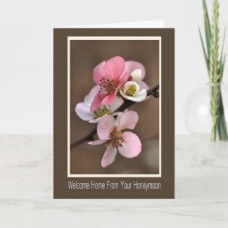 Cartão Bem-vindo ao lar da sua lua de mel