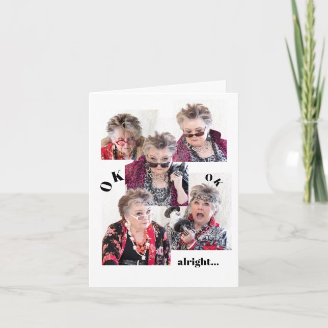 Cartão Bem-vindo ao meu aniversário maluco (Frente)