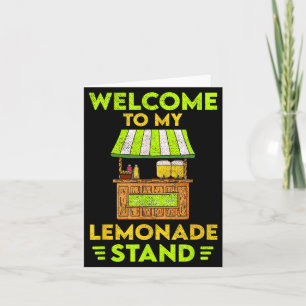 Cartão Bem-vindo ao meu Stand de Limonada _ Verão _ Limão