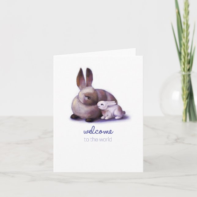 Cartão Bem-vindo ao mundo (Frente)