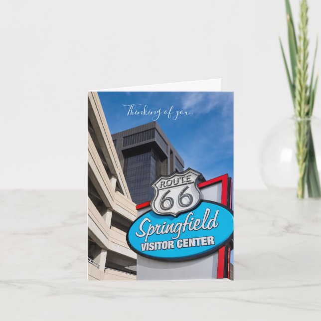 Cartão Bem-Vindo Ao Springfield Pensando Em Você (Frente)